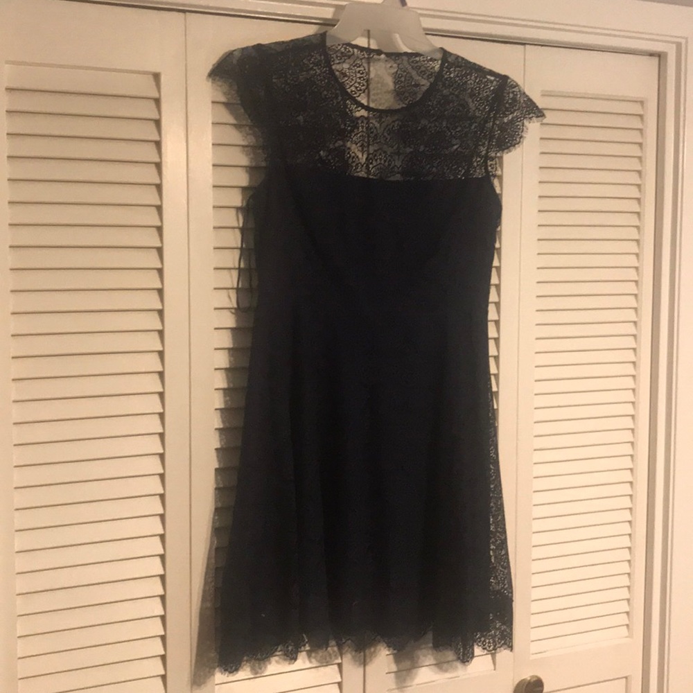 Navy lace dress